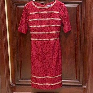 Antonio Melani red lace dress